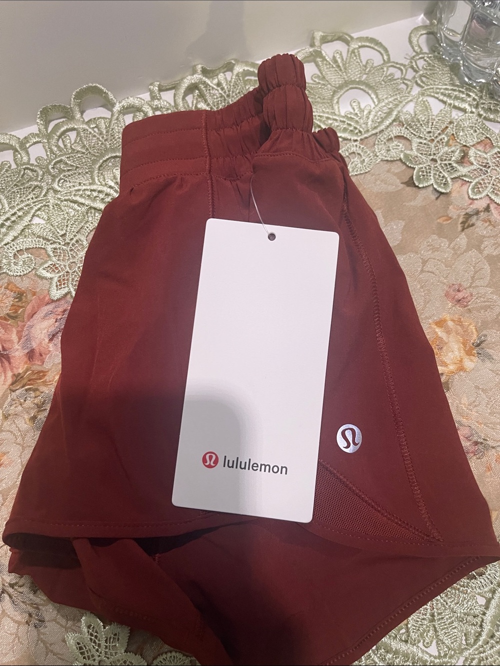 lululemon athletica Women's Maroon Athletic Shorts - Picture 5 of 5
